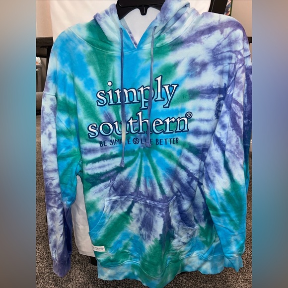 Simply Southern Tye Dye Sweatshirt Sz L - Picture 1 of 7